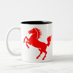 Horse Stallion Equestrian Animal Equine Mane Two-Tone Coffee Mug