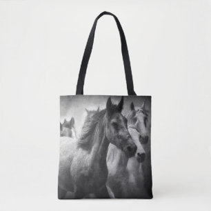 Horse Stampede Tote Bag