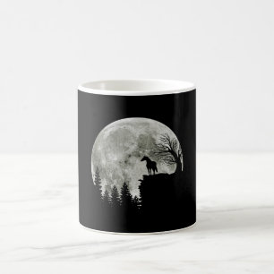 Horse Stand On Mountain Spooky Halloween Moon Coffee Mug