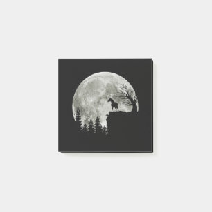 Horse Stand On Mountain Spooky Halloween Moon Post-it Notes