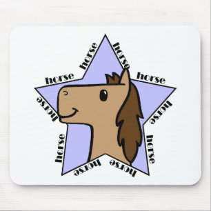 Horse Star Mouse Mat