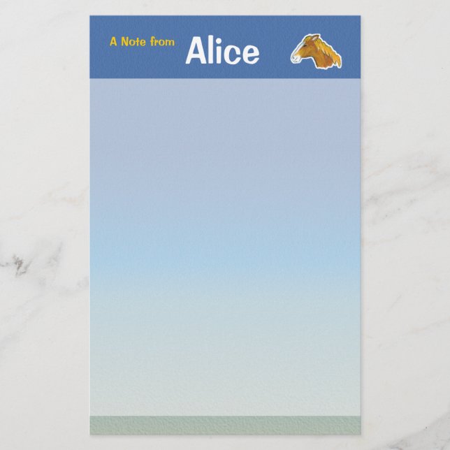 Horse Stationery (Front)