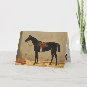 horse stationery holiday card
