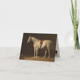 horse stationery holiday card