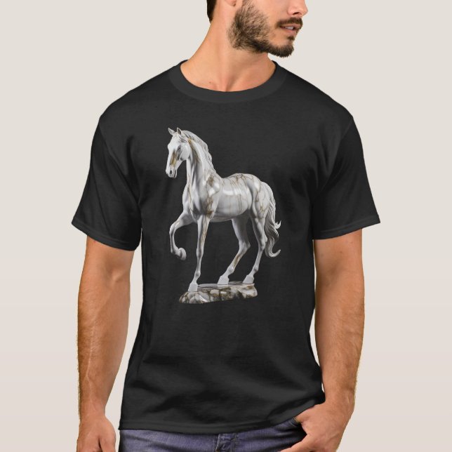 Horse Statue Sculpture T-Shirt (Front)