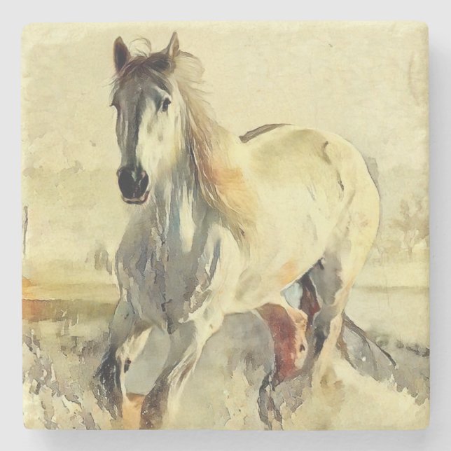 Horse Stone Coaster (Front)