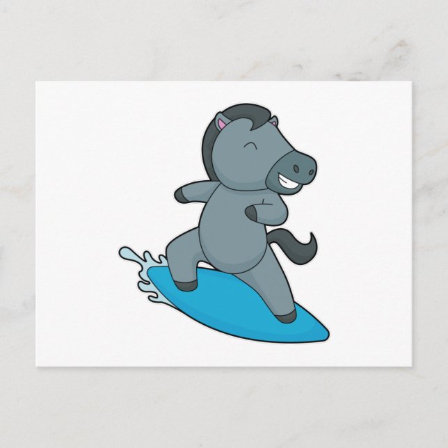 Horse Surfer Water sports Postcard (Front)