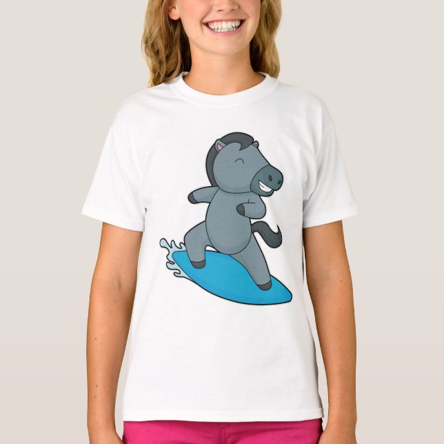 Horse Surfer Water sports T-Shirt (Front)