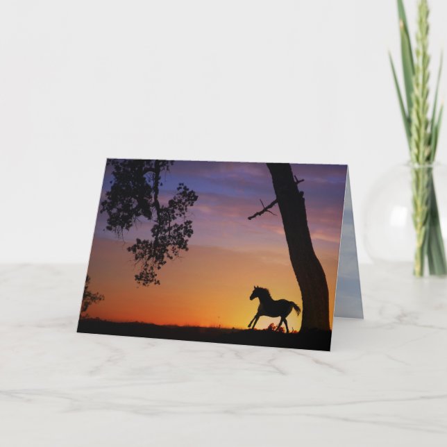 Horse sympathy card (Front)