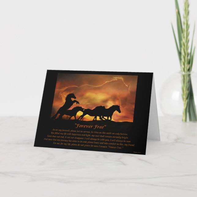 Horse Sympathy Card (Front)