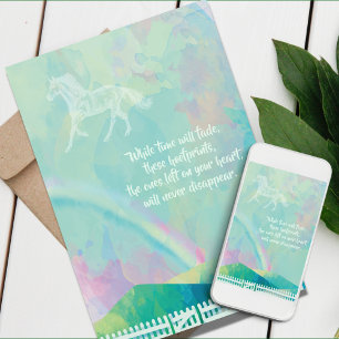 Horse Sympathy Card, Horse Condolence Card