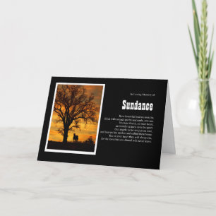 Horse Sympathy Custom Equine Name Spiritual Card