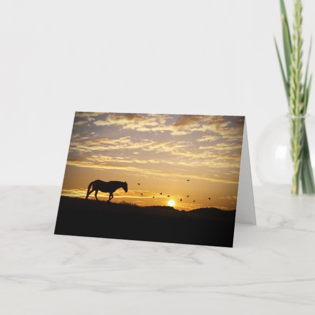 Horse Sympathy Memorial Card (Front)