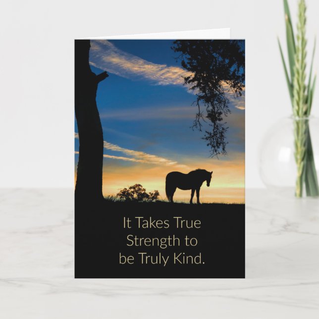 Horse Sympathy Put Horse Down Card (Front)