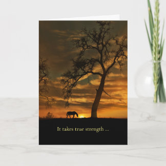 Horse Sympathy Putting Horse Down Card