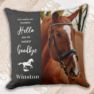 Horse Sympathy Quote - Horse Loss - Pet Memorial Cushion