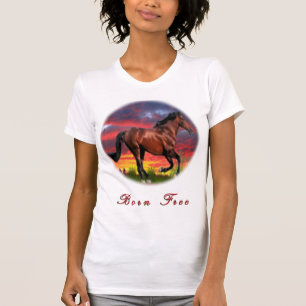 Horse T-Shirt born free t-shirts