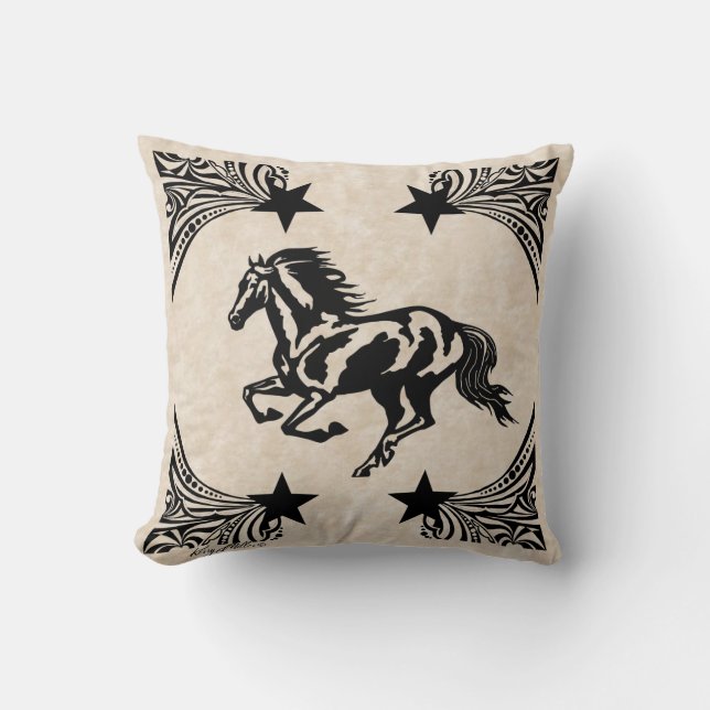 Horse Throw Pillow (Front)