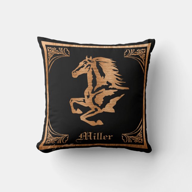 Horse Throw Pillow (Front)