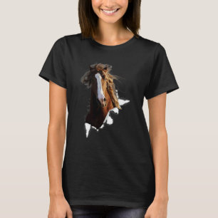 Horse Torn Cloth For Animal T-Shirt