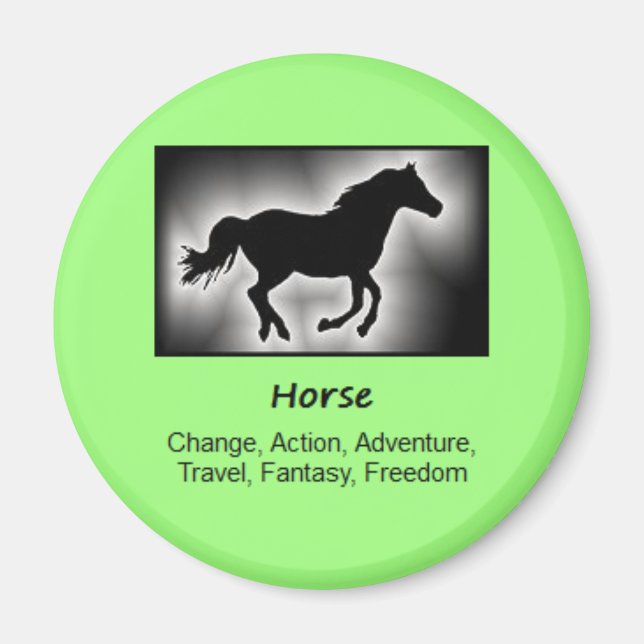 Horse Totem Animal Spirit Meaning Magnet (Front)