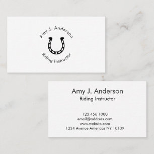 Horse Trainer / Instructor Business Card