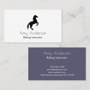 Horse Trainer   Instructor   Coach Business Card