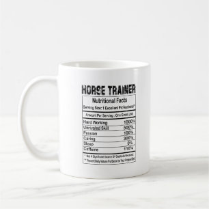Horse Trainer Nutritional Facts 11oz Mug