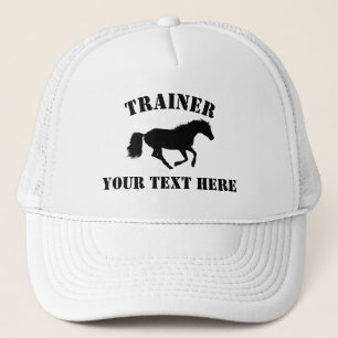Horse trainer or stableyard trucker hat