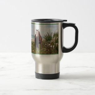 Horse Travel Mug Beach