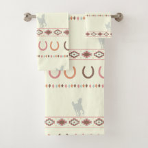 Horse Tribal Towels