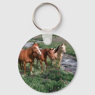 Horse Trio Keychain