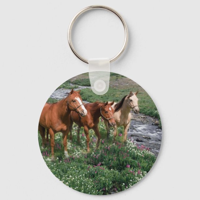 Horse Trio Keychain (Front)