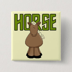 Horse Tshirts and Gifts 15 Cm Square Badge