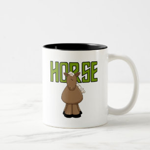 Horse Tshirts and Gifts Two-Tone Coffee Mug