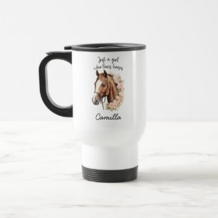 Horse Tumbler Personalised Horse Tumbler with  Travel Mug
