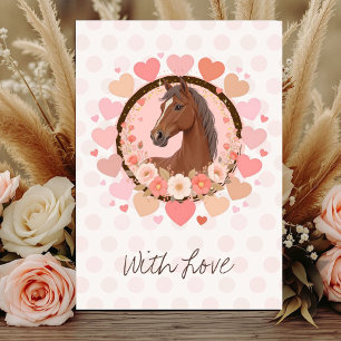 Horse Valentine Card