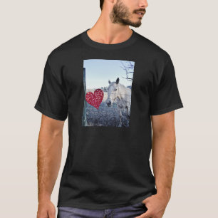 HORSE Valentine heart T-Shirt