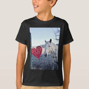 HORSE Valentine heart T-Shirt