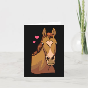 Horse Valentines Day Shirt Heart Pony Horseback Ri Card