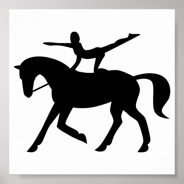 horse vaulting icon poster (Front)