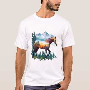 Horse Vector Art Animal In The Majestic Nature T-Shirt