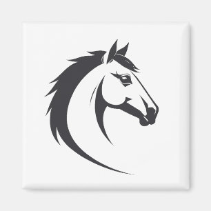 Horse Vector Art Animal Modern Urban City Graphic Magnet