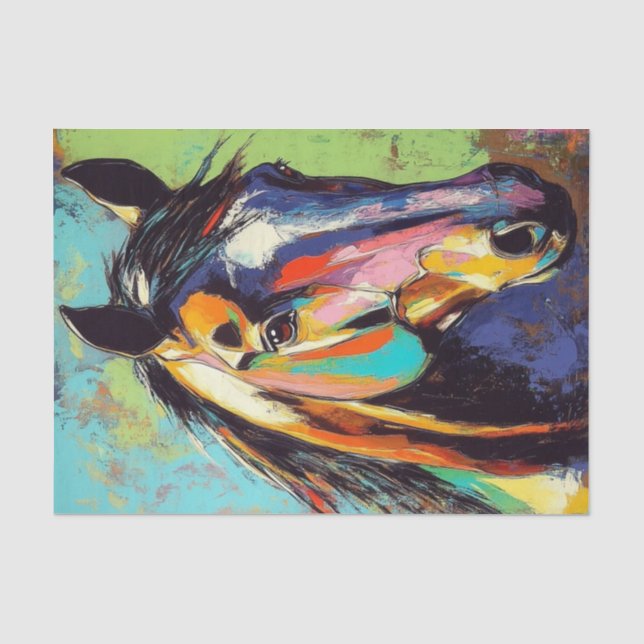 Horse Vibes6 Tissue Paper (Front)