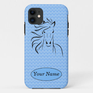 Horse w/Blue Background iPhone 5/5s Case