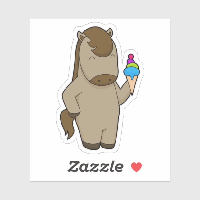 Horse Waffle ice cream (Sheet)