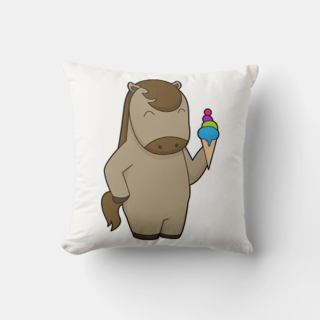 Horse Waffle ice cream Cushion (Front)