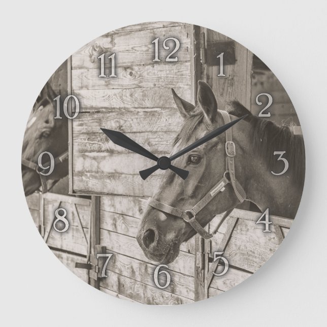 Horse wall clock (Front)