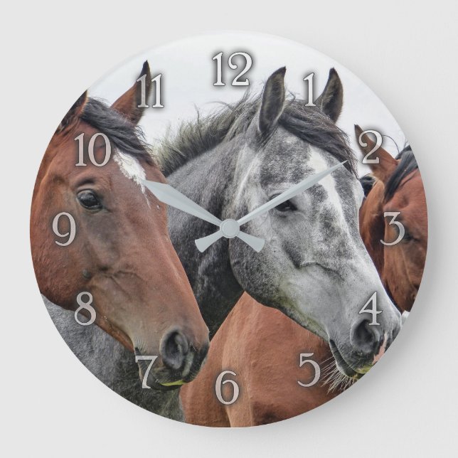 Horse wall clock (Front)