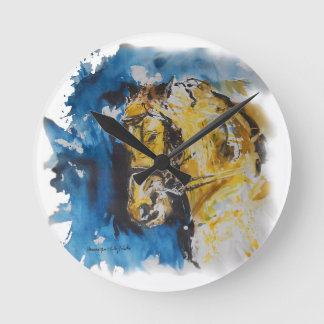 Horse Wall Clock in Acute Spots